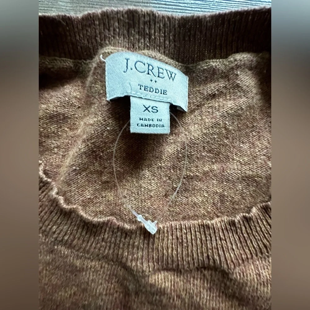 J. Crew woman’s Tan Teddie Crewneck Sweater
